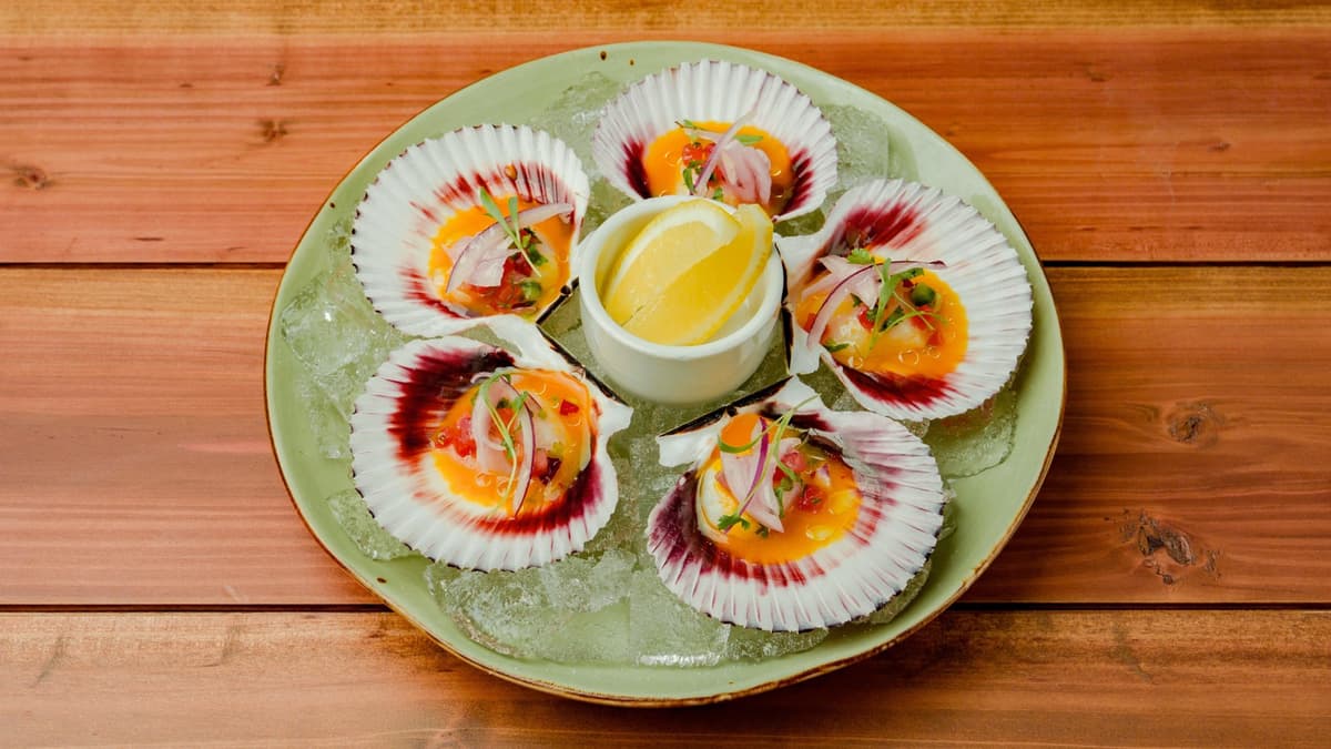 Scallops on the Half-Shell menu item